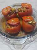 Tomates rellenos vegetarianos