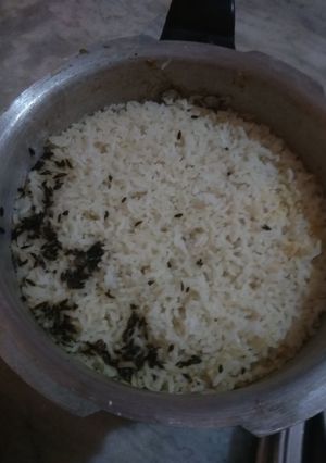 A picture of Jeera rice.