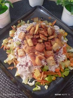 صورة لوصفة سلطه المقالي 🍆🥔🥕🌽🥬