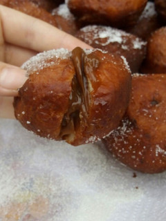 Una foto de Bolas de fraile rellenas de dulce de leche