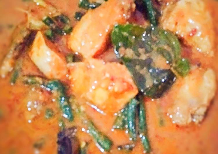 Gulai Kacang Panjang Ayam