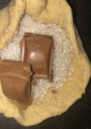 A picture of #MMC post-12 Chocolate sugar parantha.