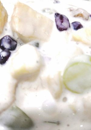 A picture of Recipe of fruit cream.