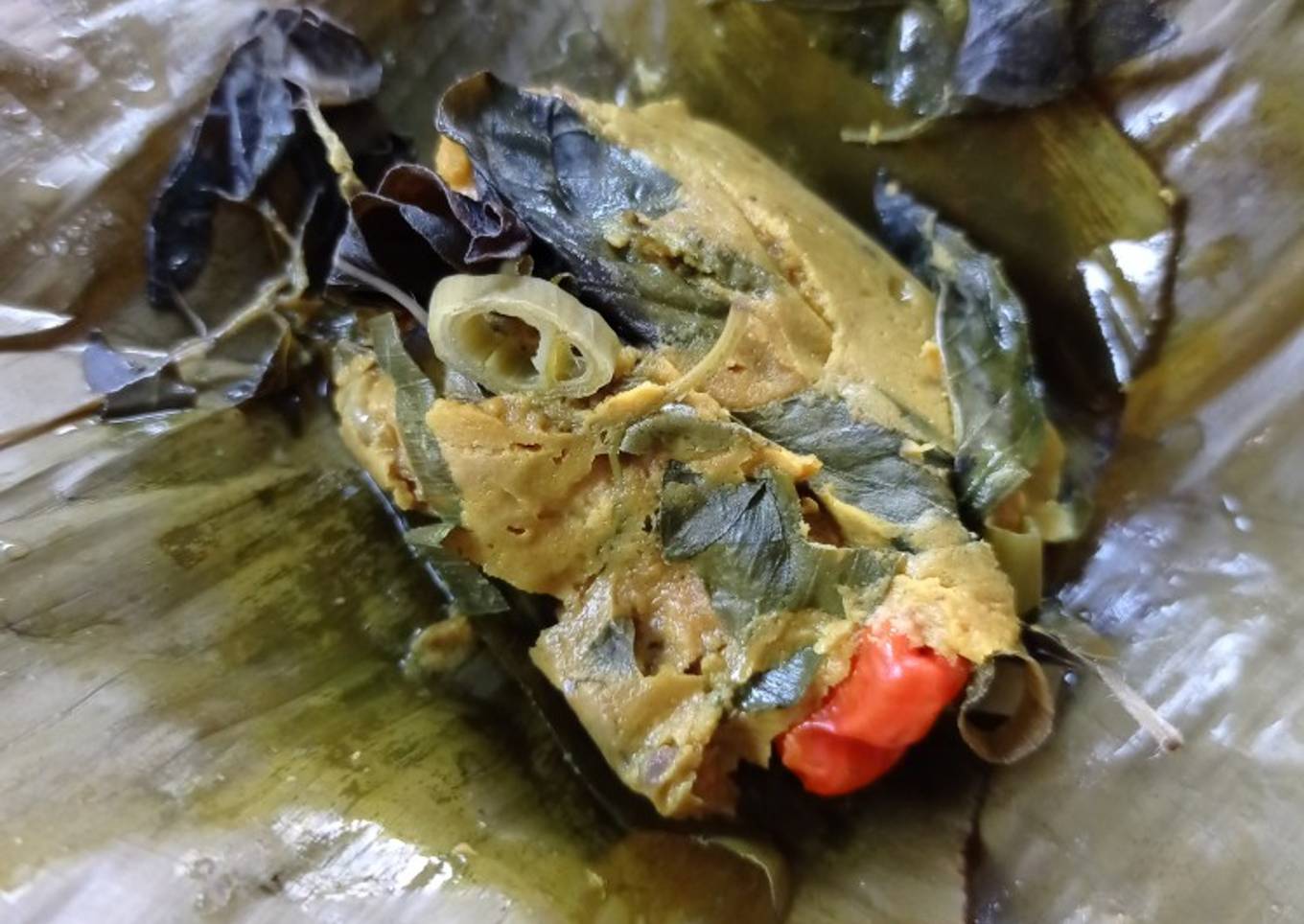 Pepes Ayam ala warung sunda