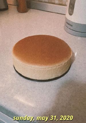 A picture of Japanese Cheesecake.