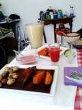 Camote, papas y yuca con miel de magey