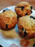 Muffins de quesillo con arándanos