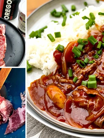 Easy Way Make Recipe Hayashi Rice with Fullblood Wagyu Beef that is Really Delicious, So Delicious}