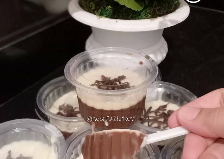11 Resep: Silky Pudding Choco with My Vla Anti Gagal!