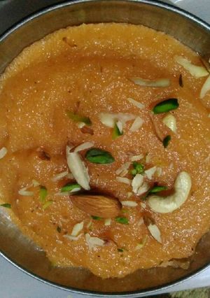 A picture of Suji ka halwa.