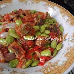 A picture of Jambal sambel pete.