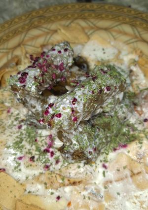 A picture of Grape Leaf Fatteh.