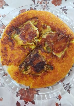 عکسی از دستور ته چین مرغ