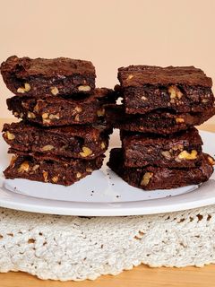 Una foto de Brownie saludable sin azúcares agregados ni edulcorantes 🍫