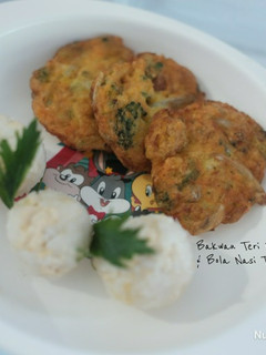 Foto resep Bakwan Teri Bayam #Maree