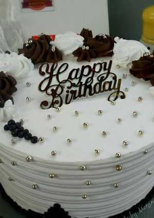 Foto resep Black forest cake (base chocolate chiffon)
