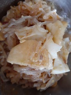 蘋 果 蛋涼拌冬粉 的食譜成品照片