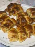 Media luna, Croissants masa hojaldre