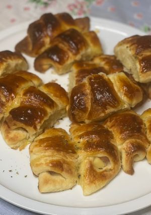 Una foto de Media luna, Croissants masa hojaldre