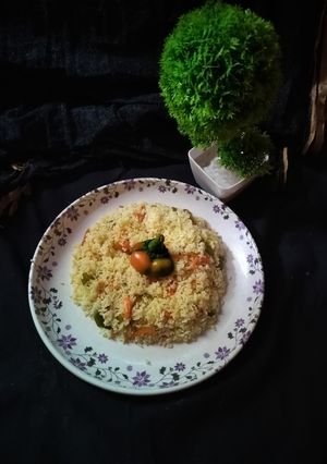 A picture of Vegetable fried rice.