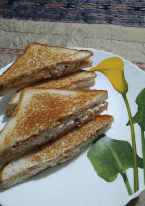 A picture of Paneer Sandwich.