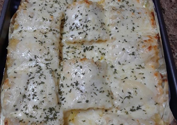 Creamy Shrimp White Lasagna Roll Ups