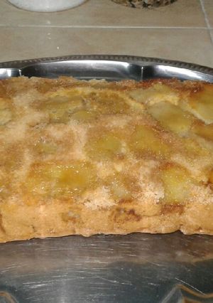 Una foto de Torta volteada de manzana
