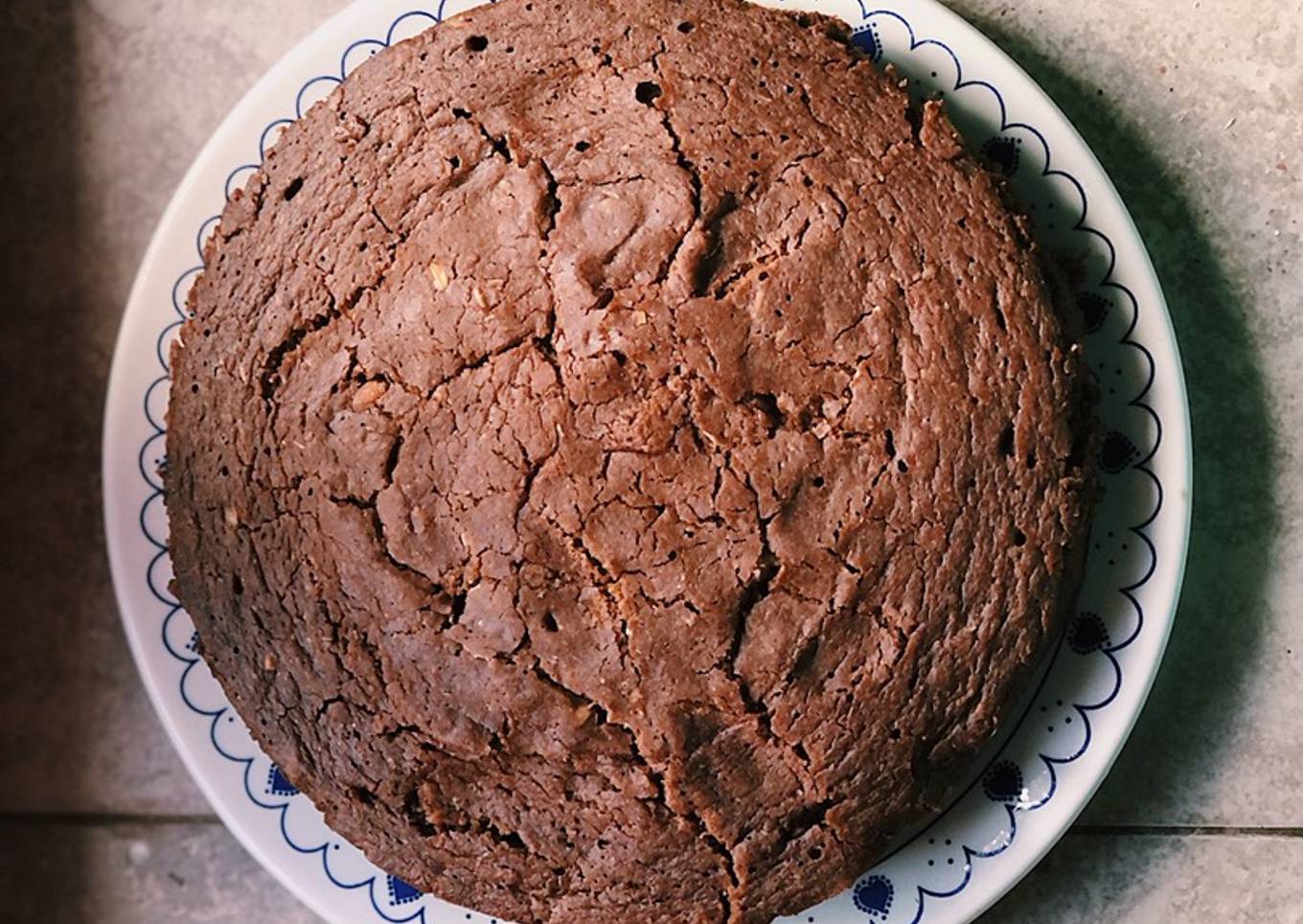 Bizcochuelo con base de banana (+chocolate) - Saludable 🍰