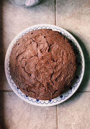 Una foto de Bizcochuelo con base de banana (+chocolate) - Saludable 🍰