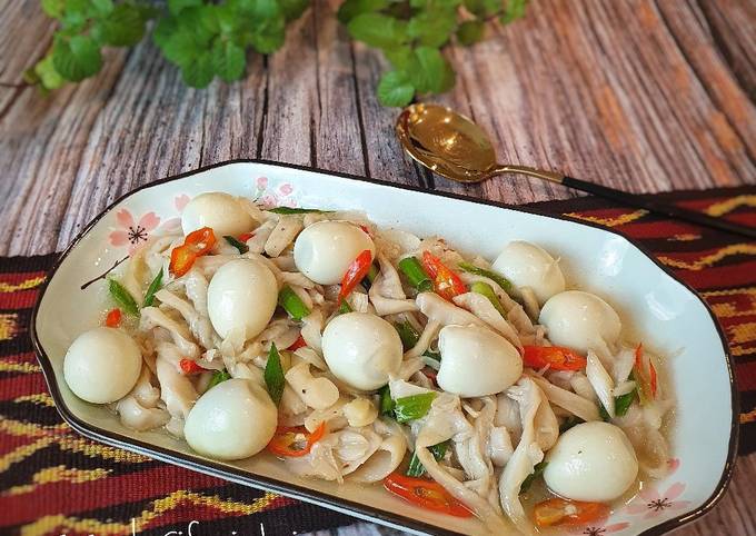 Resep 296 Cah Jamur Tiram Telur Puyuh Oleh Ifani Devi Cookpad