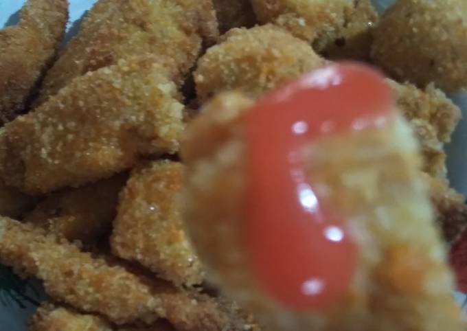 Resep: Nugget wortempe (wortel telur tempe) camilan sehat Ekonomis Untuk Dijual