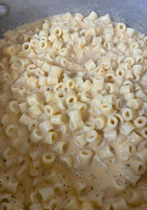 صورة لوصفة باستا الاجبان بقدر الضغط 😋