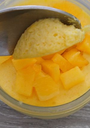 Une photo de Mousse à la mangue express