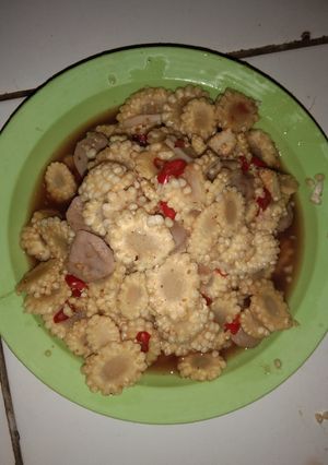 Foto resep Tumis Jagung Muda Bakso