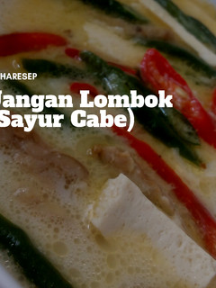 Foto resep Jangan Lombok (Sayur Cabe)