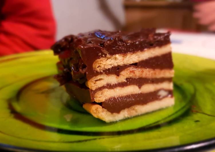 Tarta de las galletas con chocolate 🤤