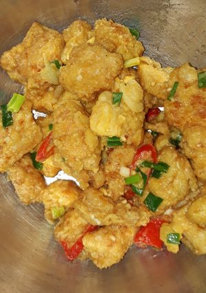 Foto resep Ayam goreng telur asin
