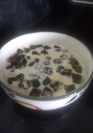 A picture of Bhindi Raita.