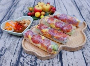 Hình của món Bò Bía - Tương Đen.