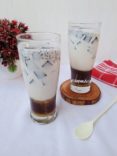 Foto resep Cha Bang Ang / Dessert Drink Thai / Es Cincau Susu Thailand