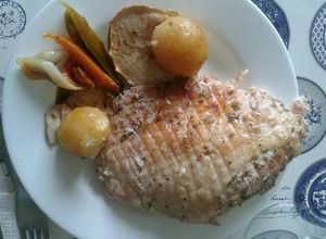 Una foto de Pechuga de pavo al horno