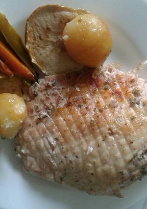 Una foto de Pechuga de pavo al horno