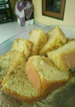 Foto resep Butter cake banana cheese / bolu pisang keju batter