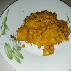 A picture of Porriage beans with plantain.
