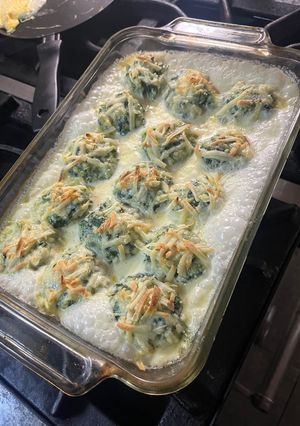 Una foto de Malfati de espinaca y queso