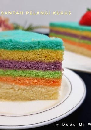 Foto resep 187. Bolu Santan Pelangi Kukus