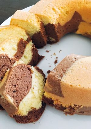 Foto resep Kue bolu zebra ekonomis