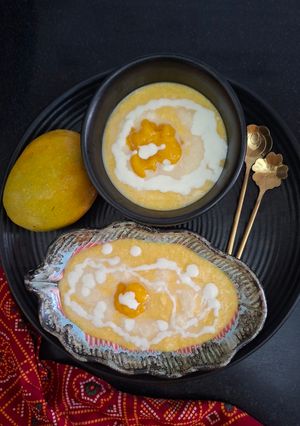 A picture of Mango Rabdi 🥭/ Summer Special Delicious Mango Rabdi / Perfect For Summer Dessert.
