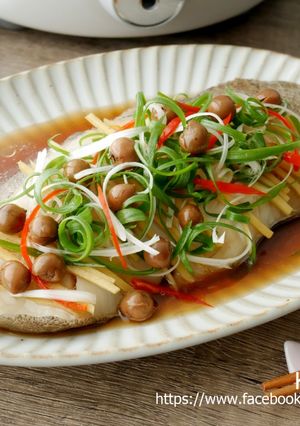 破布子蒸魚_電鍋料理 的食譜成品照片