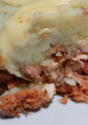 Una foto de Pastel de Papas sin carne